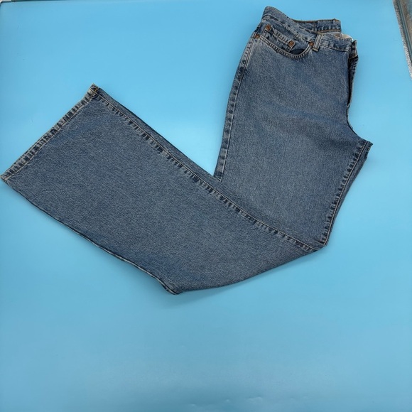 Lucky Bronx 5 Pocket Zipper Fly Size Classic Blue Denim Jeans 16/33 - Picture 9 of 11